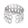 Tarnish Resistant 304 Stainless Steel Finger Rings RJEW-L102-38P-4