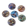 Handmade Silver Foil Lampwork Pendants FOIL-S116-2-B-2