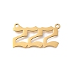 304 Stainless Steel Pendants STAS-D382-04B-G-1