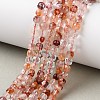 Natural Hematoid Quartz/Ferruginous Quartz Beads Strands GG-CBAE031-B01-1