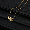 Alloy Letter Heart Pendant Necklaces for Women WGBB55E-09-1