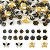 60Pcs 10 Style Alloy Enamel Cabochons MRMJ-TA0001-25-9