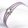 Polyester Multi-Strand Bracelets FB-CBA983F-02P-04-3
