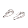 Brass Micro Pave Clear Cubic Zirconia Pendant Bails LS-KK-G542-03S-2