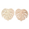 Long-Lasting Plated Brass Filigree Pendants KK-K336-39KCG-1