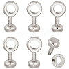 6Pcs Brass Zipper Insert Buckles KK-CY0001-04P-1