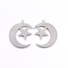 Non-Tarnish 201 Stainless Steel Pendants X-STAS-E438-60P-2