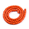 Opaque Solid Glass Bead Strands GLAA-N047-09-F02-2