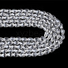 5 Strands Transparent Teardrop Glass Beads Strands GLAA-TA0004-21B-3