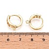 Brass Micro Pave Cubic Zirconia Hoop Earring Finding KK-N261-28G-3