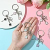 Alloy Enamel & Rhinestone Keychain KEYC-YW00074-01-5