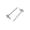 Anti-Tarnish 304 Stainless Steel Stud Earring Findings STAS-S151-01P-D-2