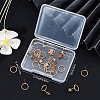 Beebeecraft 20Pcs Long-Lasting Plated Brass Ring Stud Earrings for Women KK-BBC0003-41-7