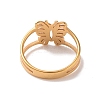Ion Plating(IP) 201 Stainless Steel Butterfly Finger Ring RJEW-J051-39G-3
