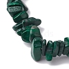 Natural Malachite Stretch Bracelets BJEW-JB11147-08-4