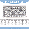 Polyester Lace Ribbon with Plastic Charms Tassel OCOR-WH0078-202A-02-2