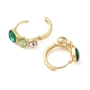 Brass Oval Hoop Earrings for Women EJEW-F346-04G-2