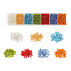 3500Pcs 7 Colors 12/0 Glass Round Seed Beads SEED-YW0001-23-1