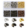 1200Pcs 6 Colors Iron Crimp Beads Covers IFIN-YW0003-72-1