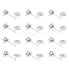 16Pcs Brass Stud Earring Findings KK-FS0001-56P-3