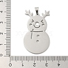 Christmas Theme 304 Stainless Steel Pendants STAS-Q005-01P-02-3