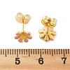 304 Stainless Steel Enamel Stud Earrings EJEW-B009-18G-4