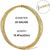 Textured Round Brass Spring Wire CWIR-WH0008-03A-2