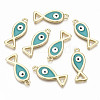 Alloy Enamel Pendants PALLOY-T075-33-NR-1