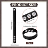 15Pcs Imitation Leather Simple Plain Cord Bracelet with Alloy Buckles BJEW-ME0001-06B-2