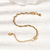 304 Stainless Steel Singapore Chains Bracelets for Women BJEW-A158-02I-G-2