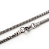 Tarnish Resistant 304 Stainless Steel Snake Chain Necklaces STAS-M174-005P-2.4-1