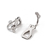 Stainless Steel Clip-on Earring Findings STAS-XCP0001-85-3