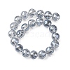 Transparent Electroplate Glass Beads Strands EGLA-N002-34G-F03-4