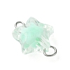 5Pcs 5 Colors Star Transparent Acrylic Connector Charms PALLOY-JF03381-5