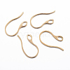 Ion Plating(IP) 304 Stainless Steel Earring Hooks X-STAS-H383-28G-1