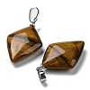 Natural Tiger Eye Pendants G-C066-03G-3