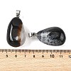 Natural Dyed & Heated Agate Tumbled Stone Pendants GG-K002-07F-3