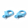 40Pcs Spray Painted Eco-Friendly Alloy Lobster Claw Clasps PALLOY-YW0001-24-NR-4