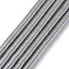 Electroplate Non-magnetic Synthetic Hematite Beads Strands X-G-J216E-08-1