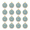 Golden Plated Alloy Enamel Charms X-ENAM-S118-04U-2