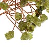 Natural Peridot Chips Tree of Life Decorations DJEW-C016-02I-2