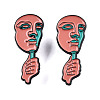 Hand with Mask Enamel Pin JEWB-N007-270-2