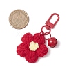 Flower Cotton Pendant Decorations HJEW-JM02916-02-3