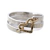 Hammered Alloy Finger Link Rings for Women FS-WG79F21-05-2