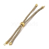 Adjustable Round Polyester Braided Cord Bracelet Making FIND-G117-01G-01-3