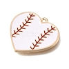Baseball Alloy Enamel Pendants AL-CBA2166-01G-05-2