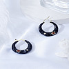 1Pair Alloy Rhinestone Hoop Earrings EJEW-LP0012-05A-3