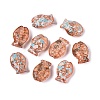 Picasso Transparent Glass Beads SEED-Q039-03D-1