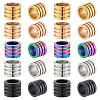 20Pcs 5 Colors 304 Stainless Steel Beads STAS-GA0001-68-1