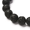 Natural Lava Rock Essential Oil Diffuser Bracelet for Men Women BJEW-JB06731-6